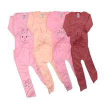Kit 2 Conjunto Infantil Malha Canelada Body Manga Longa e Calça Bordada Menina e Menino