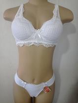 Kit 2 Conjunto lingerie branca m