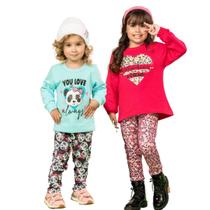 Kit 2 Conjunto Moletom Masculino Feminino Infantil Quentinho Kit 2 Conjunto Moletom Masculino Feminino Infantil Quentinho
