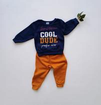 Kit 2 Conjunto Moletom roupa de frio bebe Infantil inverno Algodão Menino Menina Presente