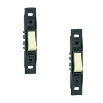 Kit 2 Conjunto Sem Placa 1 Interruptor Simples Silentoque Vertical