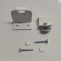 Kit 2 Conjunto Suporte Trava da Haste Janela Maxim-Ar Branco