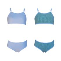 Kit 2 Conjunto Sutiã e calcinha Juvenil Algodão Tamanho:GCor:Variados