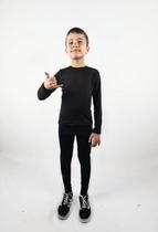 Kit 2 Conjunto Térmico Juvenil e infantil unissex para Frio Intenso Extreme Calça Blusa Flanelada