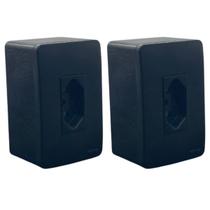 Kit 2 Conjunto Tomada 10a 3 Pinos Sistema X Caixa Sobrepor Kit 2 Conjunto Tomada 10a 3 Pinos Sistema X Caixa Sobrepor
