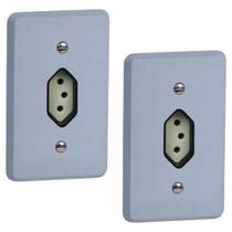 Kit 2 Conjunto Tomada 2p+t 20a 250v Silentoque 4x2 Pial Kit 2 Conjunto Tomada 2p+t 20a 250v Silentoque 4x2 Pial