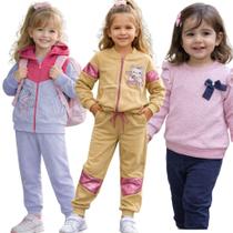 Kit 2 Conjuntos de Moletom Infantil Bebê de Menino Roupa de Frio Infantil 1 ao 3 anos