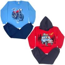 Kit 2 Conjuntos De Moletom Juvenil Inverno Menino Atacado Kit 2 Conjuntos De Moletom Juvenil Inverno Menino Atacado