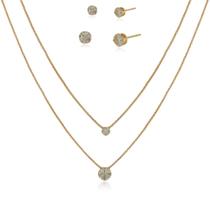 Kit 2 Conjuntos de Pontos de luz Folheado a Ouro 18k Kit 2 Conjuntos de Pontos de luz Folheado a Ouro 18k