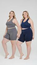 Kit 2 Conjuntos Fitness Plus Size Top e Short