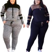 Kit 2 Conjuntos Frio Plus Size Feminino Moda Maior Grande Kit 2 Conjuntos Frio Plus Size Feminino Moda Maior Grande