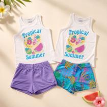 Kit 2 Conjuntos Infantil Tinkbink Tropical Summer -