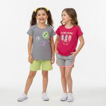 Kit 2 Conjuntos Infantil Verão Menina e Menino 4 Peças Estampas Sortidas 01 ao 16 Kit 2 Conjuntos Infantil Verão Menina e Menino 4 Peças Estampas Sortidas 01 ao 16