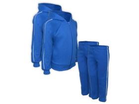 Kit 2 Conjuntos Moletom Juvenil Azul Royal