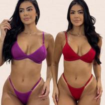 Kit 2 Conjuntos Sem Bojo Atacado De Revenda Lingerie Feminina
