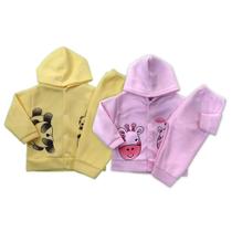 Kit 2 Conjuntos Soft Bebê Quentinho Peluciado Longo Inverno - Koala Baby