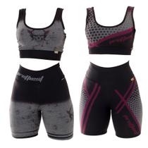 Kit 2 Conjuntos Top + Bermuda Short Sublimado Suplex Kit 2 Conjuntos Top + Bermuda Short Sublimado Suplex