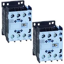 Kit 2 Contator Mini 22a WEG 3 NA 190V/220V CWC025-00-30V26