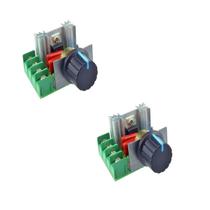 Kit 2 Controlador Velocidade 2000w 50-220v 25a PWM Dimmer Kit 2 Controlador Velocidade 2000w 50-220v 25a PWM Dimmer