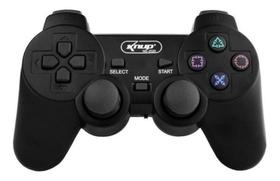 Kit 2 Controle Compatível com Playstation 2 Com Fio Dualshock Com Vibração