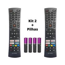 Kit 2 Controle Compatível Multilaser Smart TV 4K Tl026 Tl032