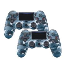 Kit 2 Controle Joystick Bluetooth Sem Fio Compatível com Console e PC Gamer
