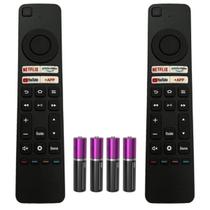 Kit 2 Controle Remoto Compatível Aiwa TV Smart TV-43-BL