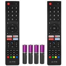 Kit 2 Controle Remoto Compatível Philco Smart TV 4K PTV42 - Lelong