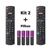 Kit 2 Controle Remoto Compatível Tv Panasonic Smart Led Lcd Kit 2 Controle Remoto Compatível Tv Panasonic Smart Led Lcd