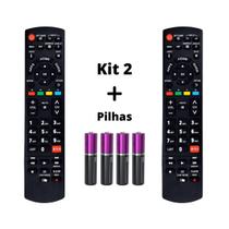 Kit 2 Controle Remoto Compatível Tv Panasonic Smart Viera Kit 2 Controle Remoto Compatível Tv Panasonic Smart Viera