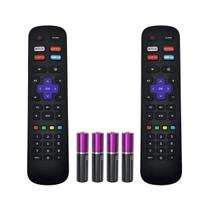 Kit 2 Controle Remoto Compatível Tv Philco Roku Smart 4k