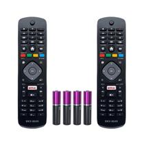 Kit 2 Controle Remoto Compatível Tv Philips Smart 43pfg510 Kit 2 Controle Remoto Compatível Tv Philips Smart 43pfg510