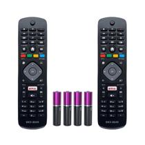 Kit 2 Controle Remoto Compatível Tv Philips Smart 43pfg510