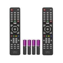 Kit 2 Controle Remoto Compatível Tv Smart Cobia / Haier Lcd