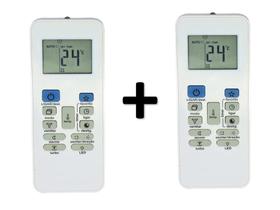 Kit 2 Controle Remoto Para Ar Condicionado Carrier Rg52b/e