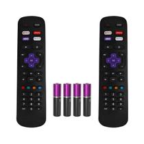 Kit 2 Controle Remoto Para TV Semp TCL Toshiba Roku Smart