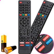 Kit 2 Controle Remoto Tv Philco Smart Tecla Netflix/Globoplay