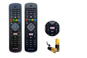 Kit 2 Controle Remoto Universal Tv Philips Netflix + Pilhas