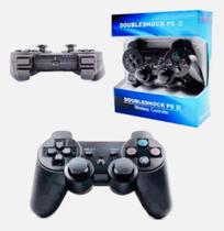 Kit 2 Controle Sem Fio compatível Ps3 Preto - Sharklplay