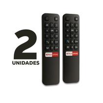 Kit 2 Controle Tv TCL Netflix Globoplay