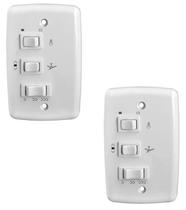 Kit 2 controle ventilador 3v 220 v 1,5uf 2,5uf 403 rima