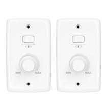 Kit 2 controle ventilador comercial 400w bivolt 14 rima