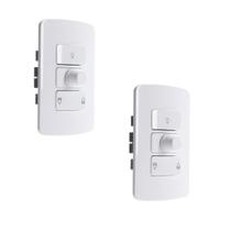 Kit 2 Controle Ventilador De Teto 4x2 110/220v Bivolt B3 MG Kit 2 Controle Ventilador De Teto 4x2 110/220v Bivolt B3 MG