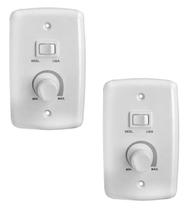 Kit 2 controle ventilador oscila placa 4x2 400w biv 1 rima Kit 2 controle ventilador oscila placa 4x2 400w biv 1 rima