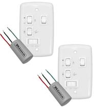 Kit 2 controle ventilador teto 3 vel 2 lamp 127v 401 rima Kit 2 controle ventilador teto 3 vel 2 lamp 127v 401 rima