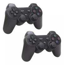 Kit 2 Controles Compatível Ps3 Doubleshock Wirelless Sem Fio