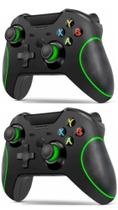 Kit 2 Controles Compatível Xbox One Series E Pc C/ Fio - NEW
