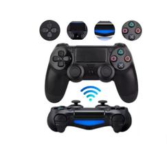 Kit 2 Controles Joystick Manete Compativel Playstation 4 Ps4 Sem Fio PC Wireless Bluetooth Recarregavel