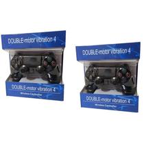 kit 2 Controles Joystick Manete Sem Fio Play4 ULTRA PRECISÃO - PS TECH