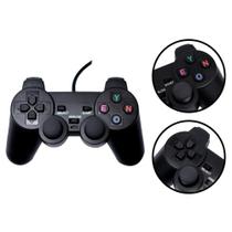 Kit 2 Controles Ps2 Com Fio Manete Jogos Alta Resistência